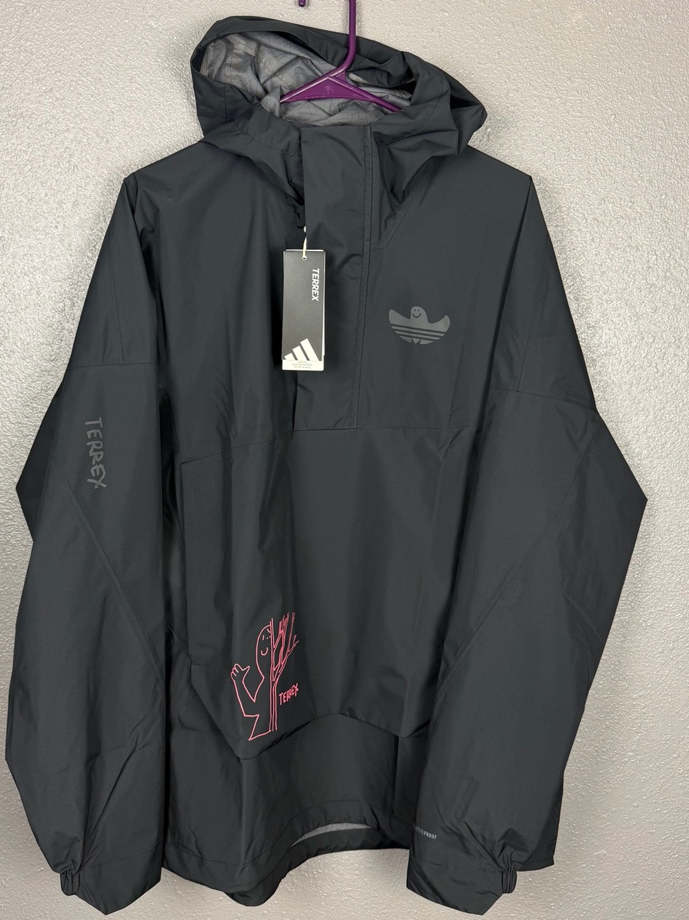 adidas TERREX x Shmoofoil Xploric 2.5 Layer Climaproof Anorak Hiking Jacket Med